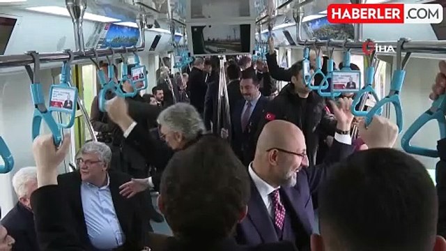 Cumhurbaşkanı Erdoğan, Sirkeci-Kazlıçeşme Raylı Sistem Hattında ilk sürüşü yaptı