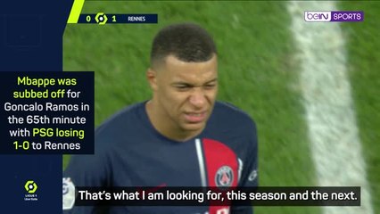Enrique hints at Mbappe exit after early substitution in PSG draw