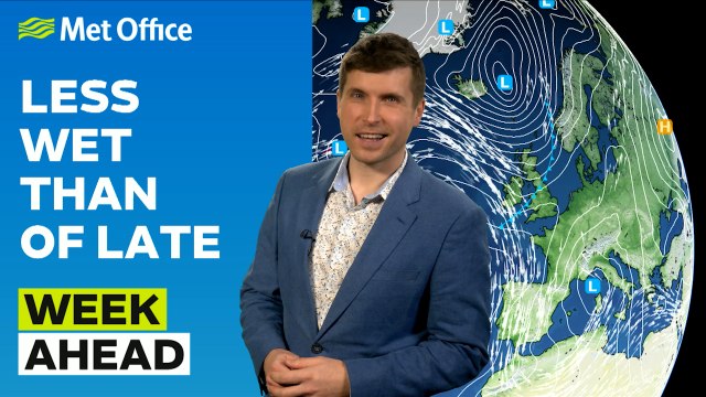 Week Ahead 26/02/2024 – Less wet this week but heavy rain at times – Met Office weather forecast UK