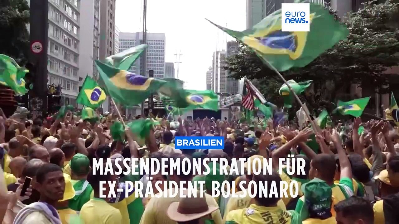 Massendemonstration für Ex-Präsident Bolsonaro