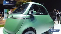 Microlino: voiture de connexion - Vidéo en direct du salon de Genève 2024