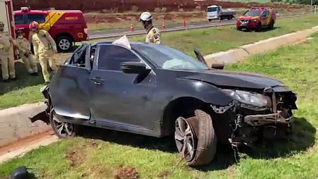 Vítima morre em grave acidente na rodovia BR-163 e outras duas ficam feridas