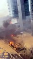 Vean el infierno de Bruselas: en llamas tras la manifestación de los agricultores