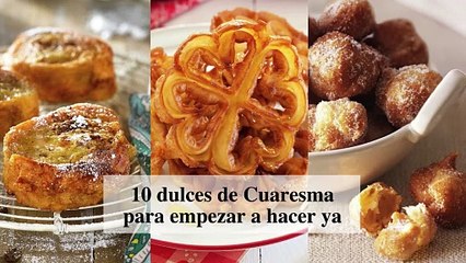 10 recetas dulces de Cuaresma para hacer ya