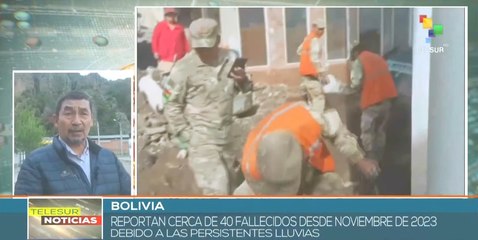 Autoridades de Bolivia despliegan proceso de recuperación tras desborde de ríos