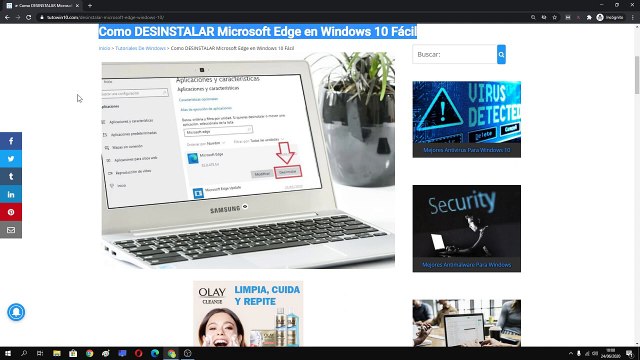 ⛔ Cómo DESINSTALAR Y ELIMINAR MICROSOFT EDGE CHROMIUM COMPLETAMENTE | FÁCIL y RÁPIDO