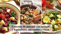 3 recetas de potajes de acelgas y legumbres
