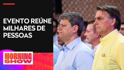 Tarcísio chama Bolsonaro de amigo em ato no domingo (25)