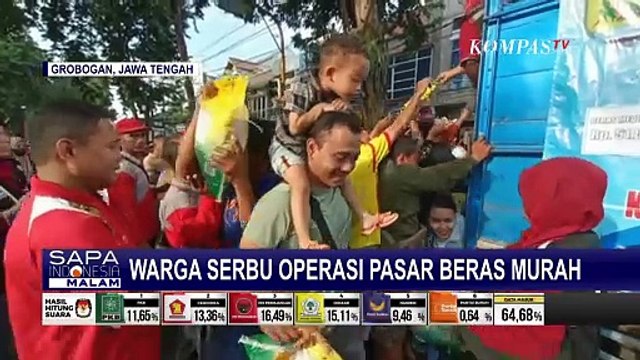 Pemkab Grobogan Sediakan 3 Ton Beras di Operasi Pasar Murah, Langsung Diserbu Warga