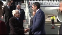 L'arrivo del Presidente Mattarella a Larnaca per la visita ufficiale a Cipro
