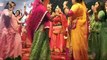 Bhagwat Katha: भगवान के भजनों पर किया नृत्य, सुनी कथा