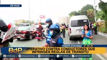Puente Atocongo: realizan operativo contra transporte informal en la Panamericana Sur