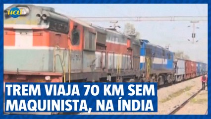 Trem de carga viaja 70 KM sem maquinista, na Índia