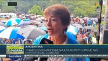 Docentes argentinos se manifiestan contra el Gobierno de Javier Milei
