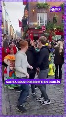 Residentes de Dublín bailan canciones de Santa Cruz celebrando su fundación por los 463 años