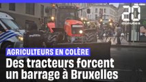 Des tracteurs forcent un barrage de police et paralysent Bruxelles