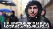 Pisa: I ragazzi all'uscita da scuola raccontano la carica della polizia