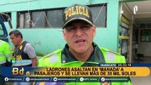 Robo en manada Huancayo: 15 sujetos asaltan a pasajeros de combi y se llevan más de S/ 35 mil