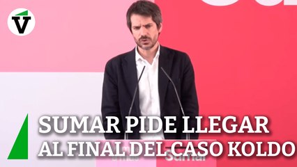 Sumar pide ser "implacables" en la investigación del Caso Koldo