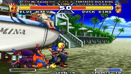 Real Bout Fatal Fury Special - Mr. Karate vs FANTASTIC DUCK KING FT5