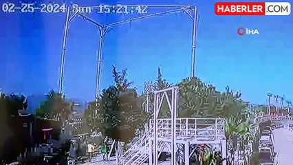 Macera parkındaki salıncak platforma çarptı genç kızın ayağı kırıldı