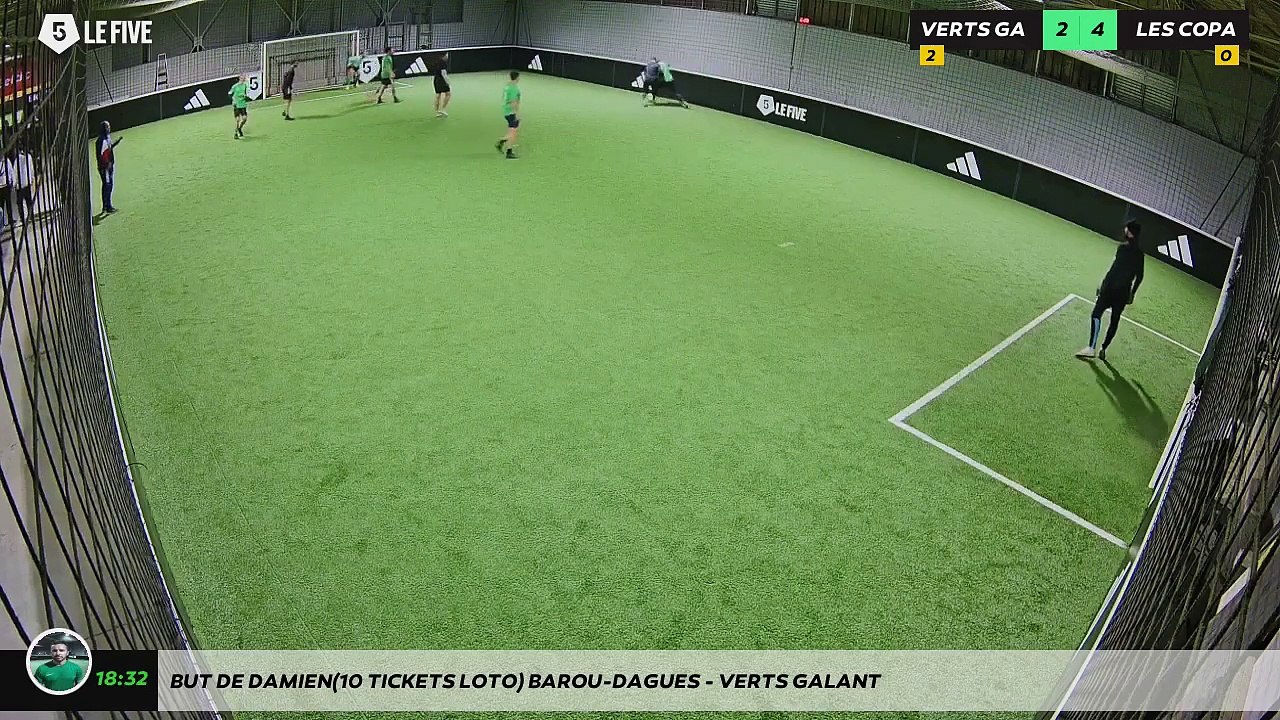 But de Damien(10 tickets LOTO) Barou-dagues - VERTS GALANT