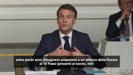 Ucraina, Macron: necessario uno sforzo comune, ? in gioco la nostra sicurezza