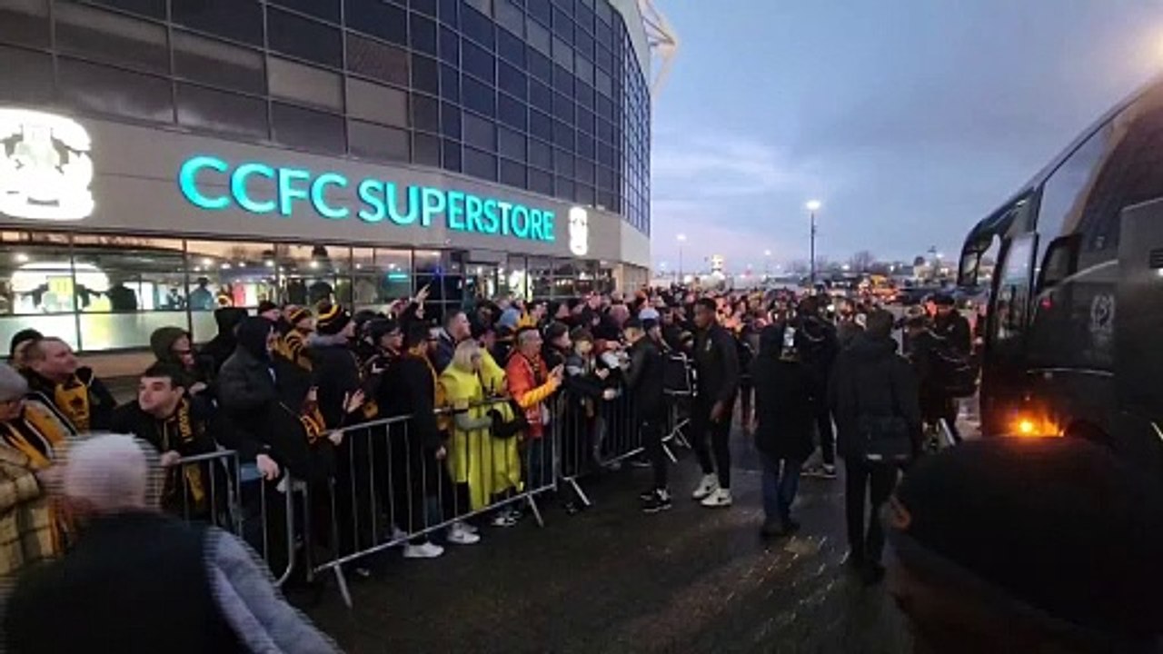 Maidstone fans gather ahead of Coventry clash