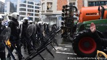 Farmers protest in Brussels as EU agriculture ministers meet