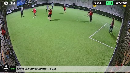 Faute de Colin Giacomini  - FC CAZ