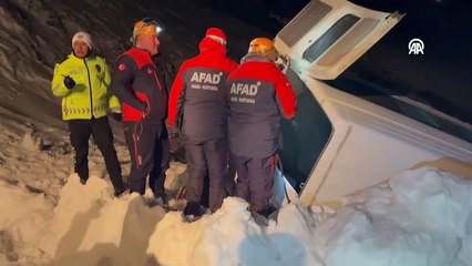 Van'da çığ felaketi! 1 ölü 12 yaralı