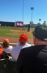 ¡Junior Caminero en el Spring Training con Tampa Bay!