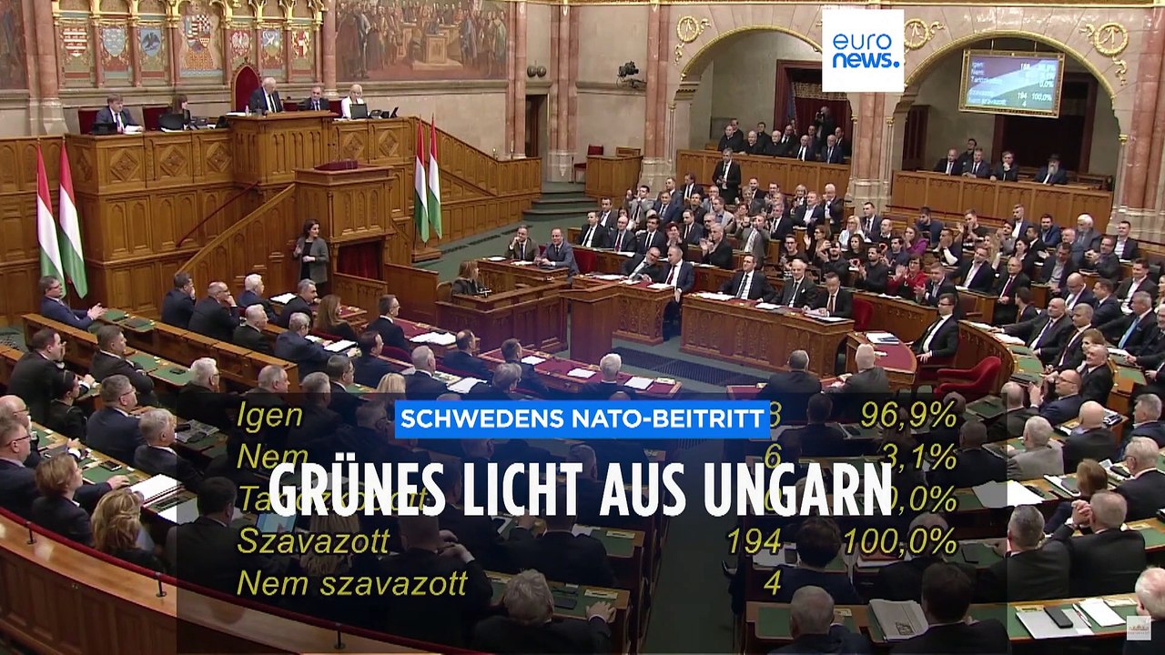 Ungarisches Parlament stimmt für Aufnahme Schwedens in die NATO