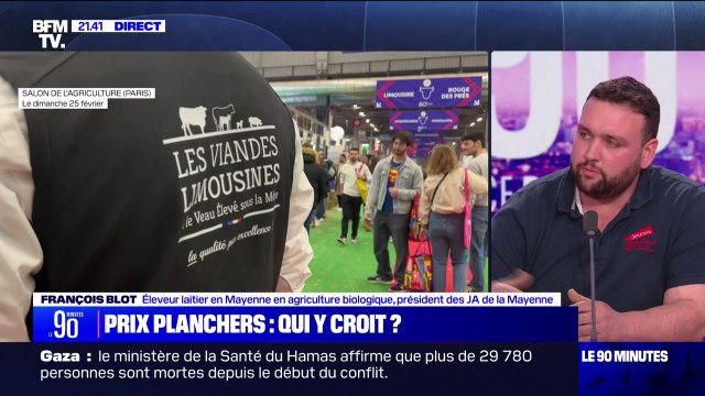 Prix planchers: J'ai peur que le président soit venu faire un peu de populisme au Salon de l'agriculture en annonçant ce genre de choses , affirme François Blot (Jeunes agriculteurs)