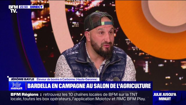 Jérôme Bayle (éleveur de bovins en Haute-Garonne) sur le Salon de l'agriculture: Il y a eu énormément de soutien et de gens qui me remercient