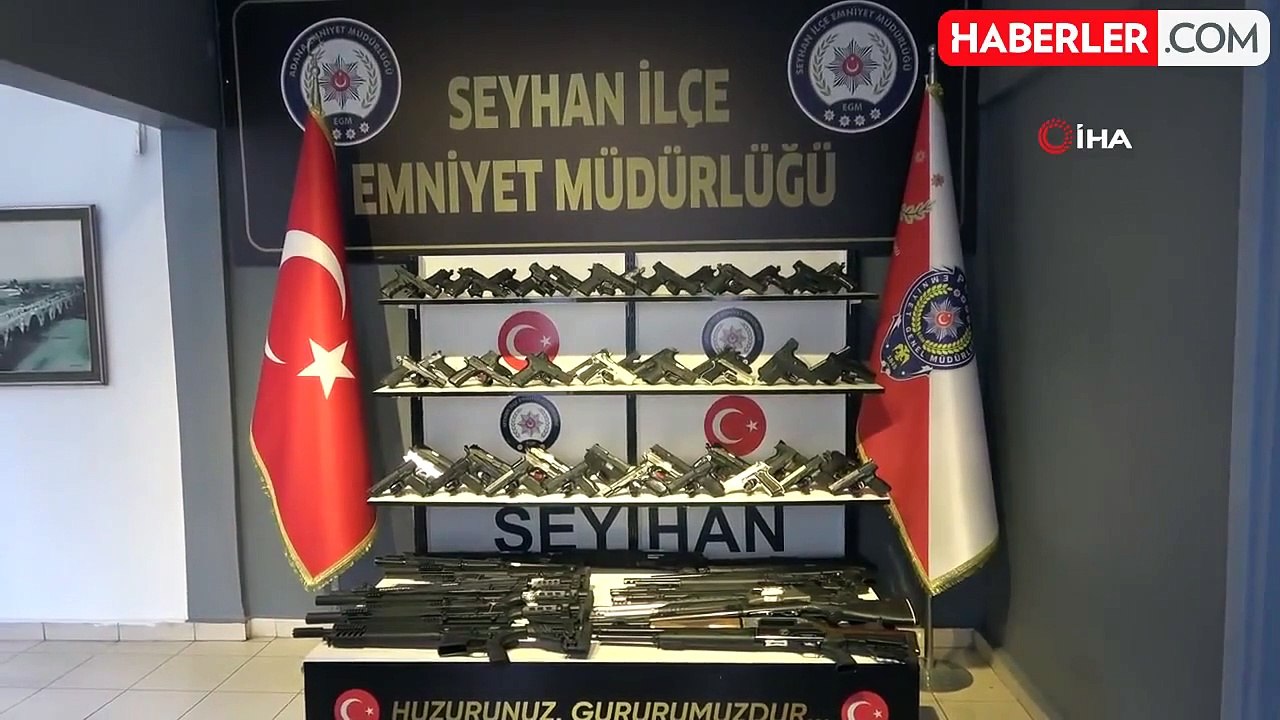 Seyhan polisi kendi rekorunu kırdı: 7 günde 90 silah ele geçirdi