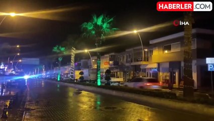 Marmaris'te gök gürültülü sağanak yağışlar başladı