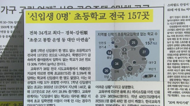 [굿모닝브리핑] 초1 30만 명도 무너지나...초중고 통합 운영 걸림돌은? / YTN