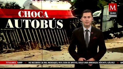Choque entre autobús y tráiler deja más de 20 lesionados en Sinaloa