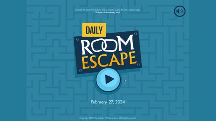 Daily Room Escape 27 February