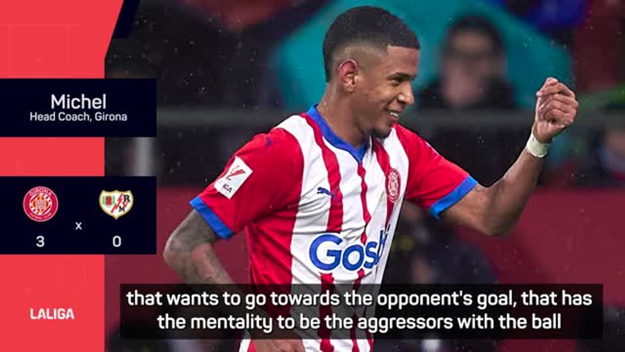 Michel's delight at Girona being LaLiga top scorers again