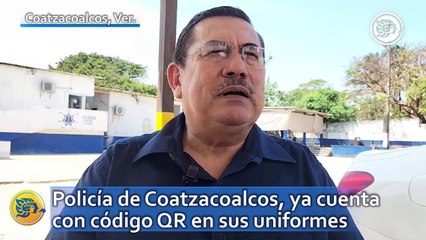 Policía de Coatzacoalcos, ya cuenta con código QR en sus uniformes