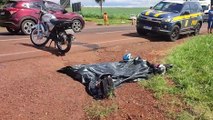 Motociclista morre e garupa fica gravemente ferido em acidente na BR-369