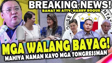 "Mas may bayag pa si VP Sara at si Sen.Imee!" Mga bata ni Tamby na mga Tongressman binanatan ni Atty.Roque