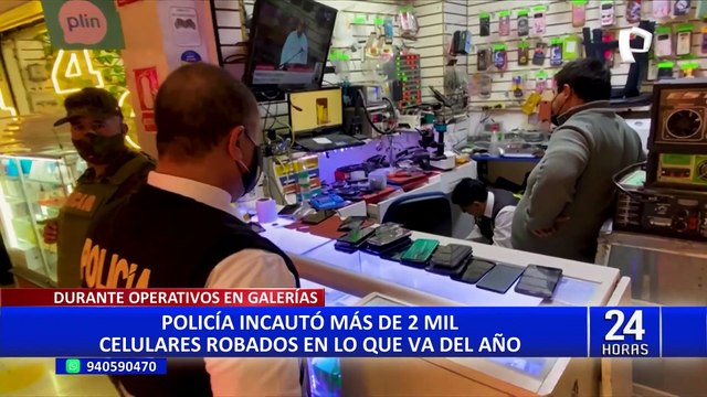 PNP incautó cerca de 2 mil celulares de dudosa procedencia en lo que va del 2024 en Lima