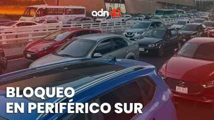 Periférico a vuelta de rueda por bloqueo de taxistas, autoridades encapsularon a los manifestantes