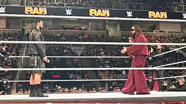 Drew McIntyre & Seth Rollins cuts a Promo on The Bloodline at WWE Raw (02-26-2024)