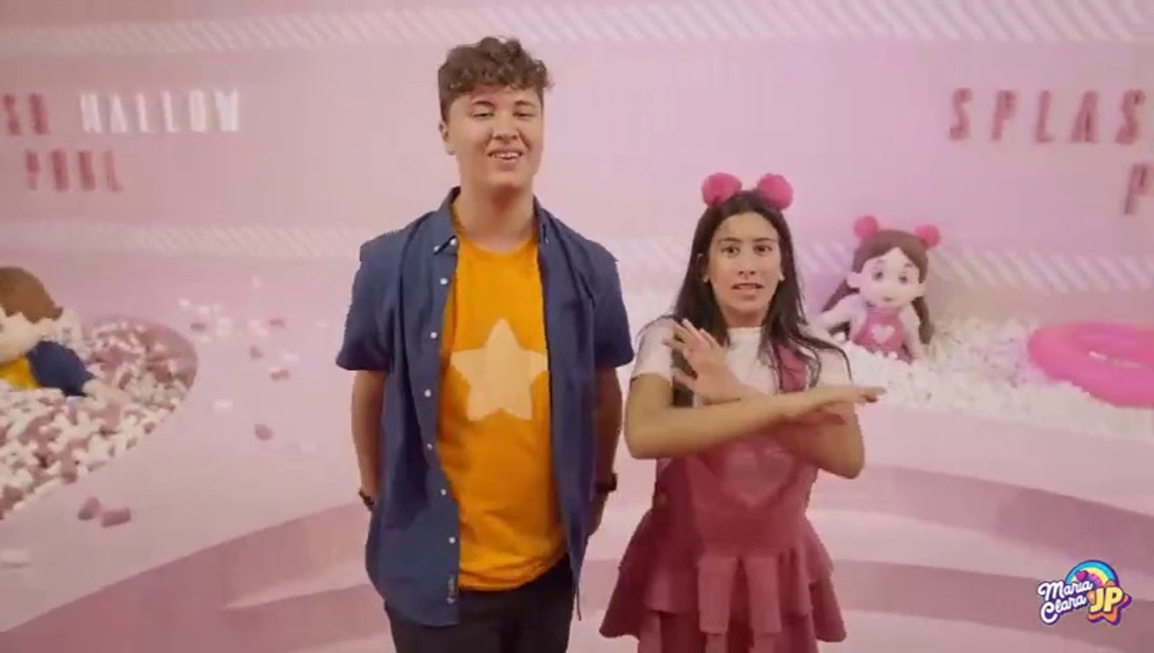 Maria Clara e JP em uma história engraçada do ladrão de algodão doce