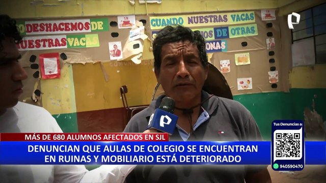 San Juan de Lurigancho: colegio en pésimas condiciones a pocos días del inicio de clases