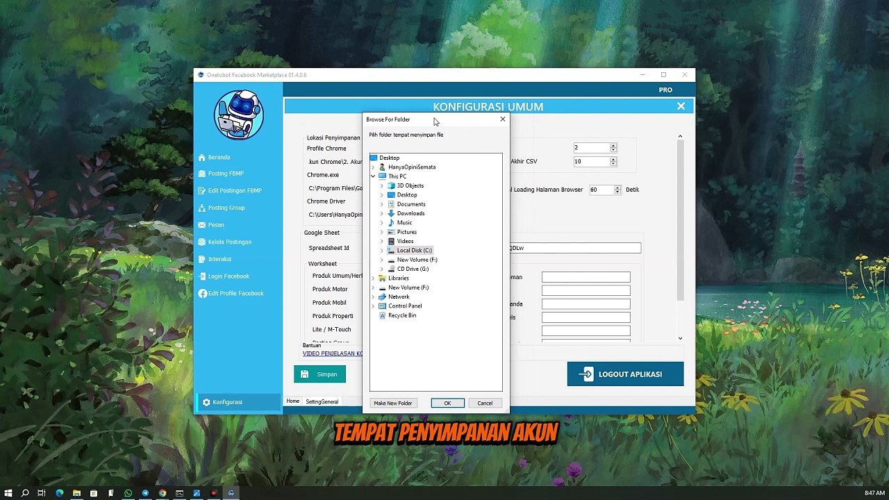 02. SOLUSI Object Reference Not Set an Instance Of an Object | Solusi Kendala Folder Simpan Akun Facebook di Bot Facebook Marketplace